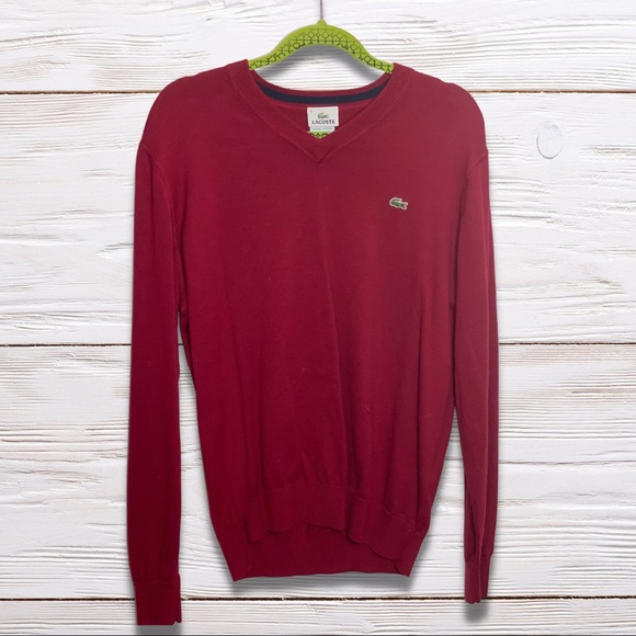 Lacoste Other - Red Lacoste Sweater Size 5